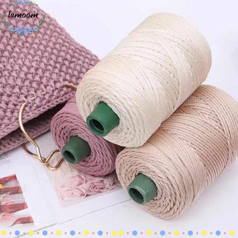 ลามู ด้ายเชือกน้ำแข็ง 3มม. 200เมตร สำหรับถักหมวกกระเป๋า DIY งานฝีมือ เริ่มต้น