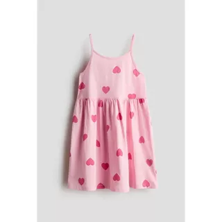 H&M(เอชแอนด์เอ็ม) เดรสผ้าฝ้ายสายเดี่ยว เด็กผู้หญิง 1318572_2