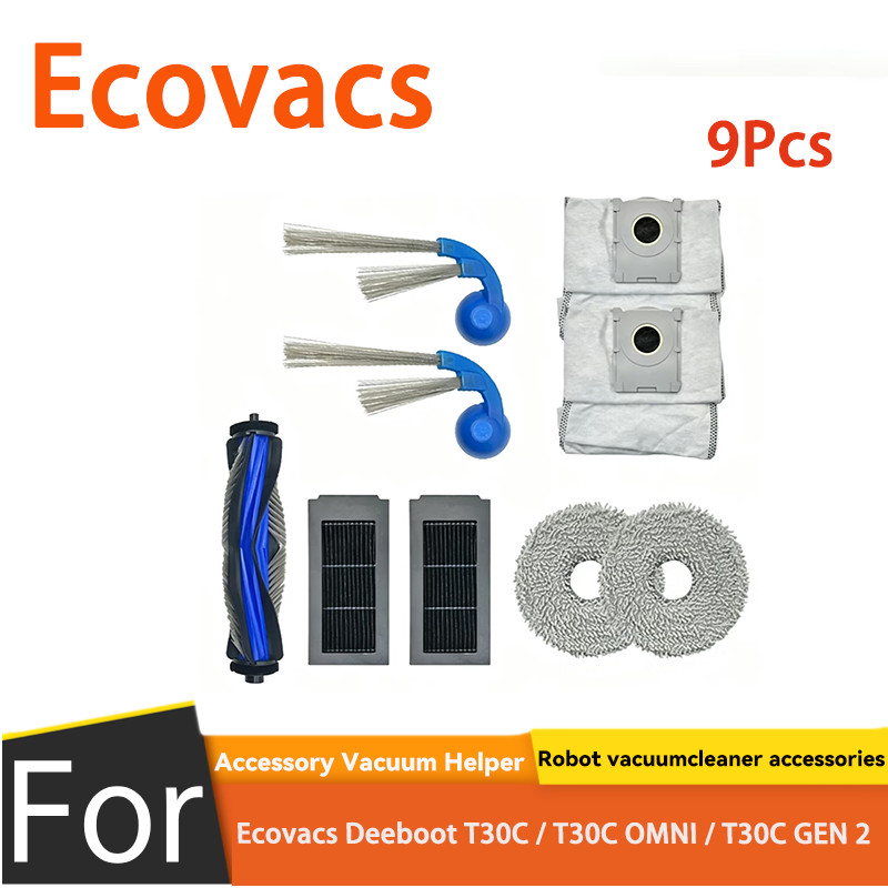สําหรับ Ecovacs Deebot T30C / T30C OMNI / T30C GEN 2 อะไหล่ (9 ชิ้น)