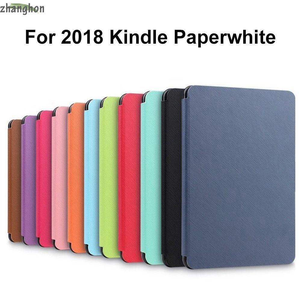 ZHANGHONG Smart Auto Waking/Sleeping Folio หนัง PU สําหรับ 2018 Kindle Paperwhite 4 10th Generation