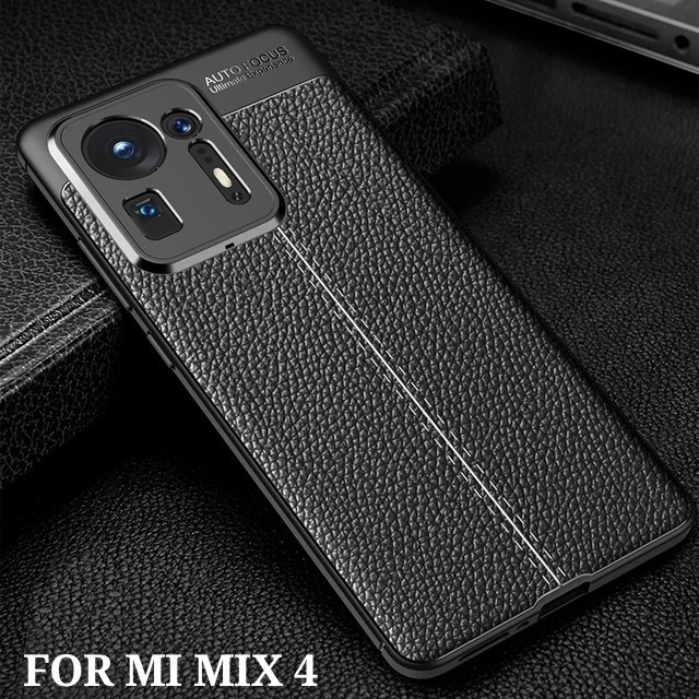 XIAOMI MI MIX 4 AUTOFOCUS SILICON ซองหนังคาร์บอน