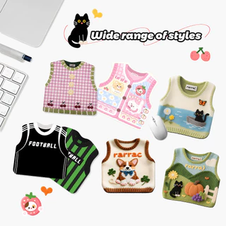 🔥พร้อมส่ง🔥 แผ่นรองเมาส์เสื้อกันหนาวน่ารักสร้างสรรค์แบบพกพาและไม่ลื่นแผ่นรองเมาส์สําหรับใช้ในบ้าน