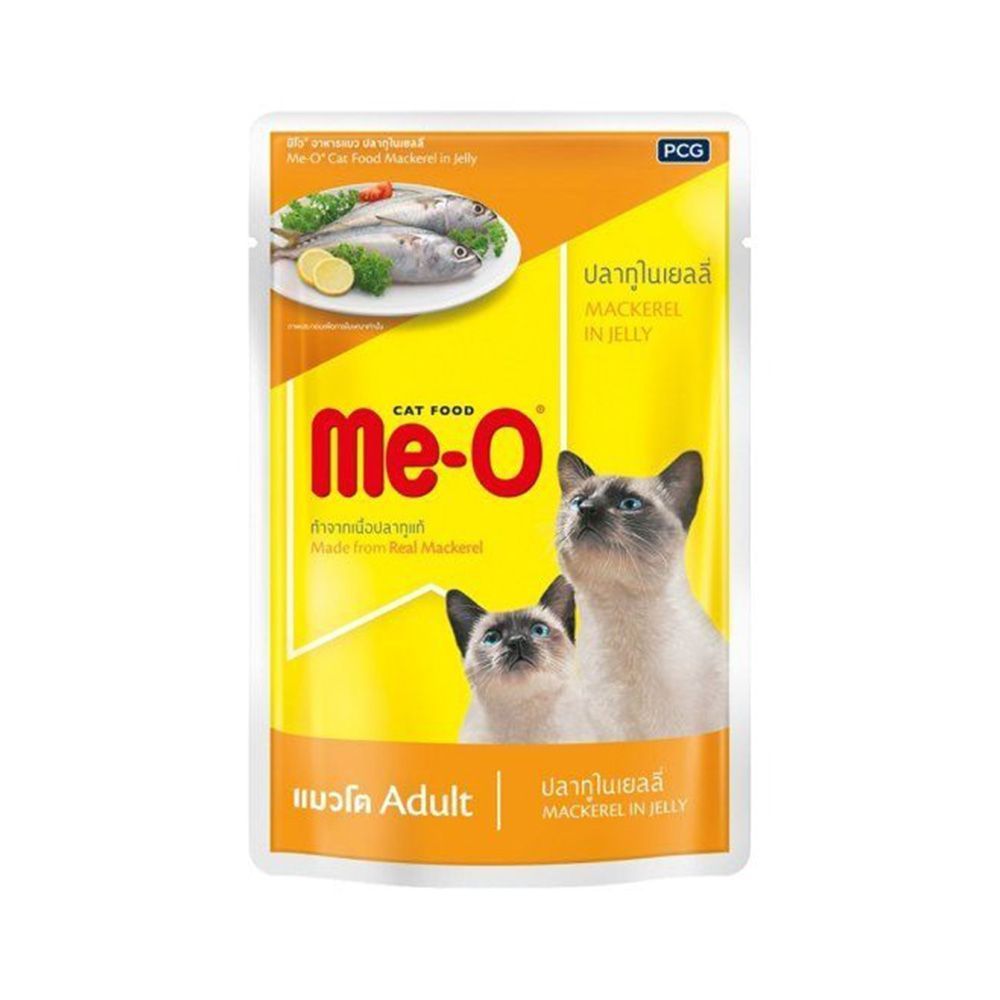 มีโอแมวโตชนิดเปียกแบบซองปลาทู 80 กรัม MEO POUCH MACKERAL 80G.