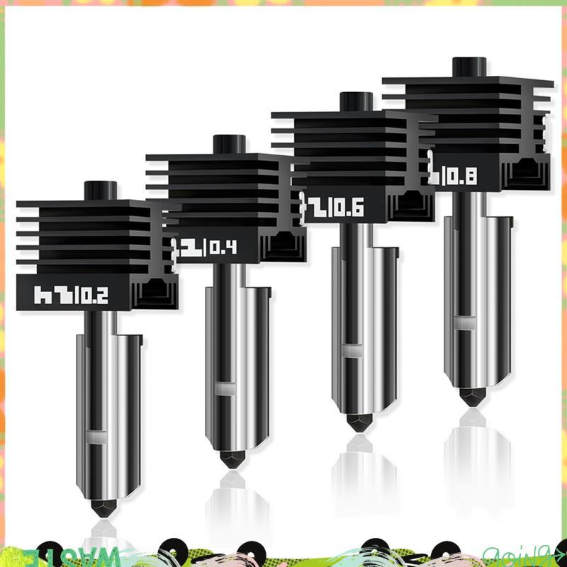 4 แพ็คสําหรับไม้ไผ่ Lab P2S Hotend สําหรับ H2S/H2D/P2S 3D เครื่องพิมพ์, Quick Swap Hardened เหล็กหัว