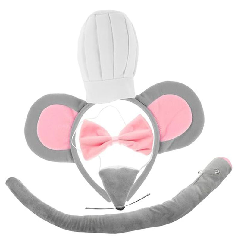 JUA Children's performance mouse and elephant ear headbands for Halloween Cosplay Animal Costume Dress-Up Workshop12U
