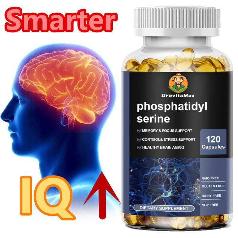 ยาบำรุงสมอง Nootropics 120 แคปซูล Brain booster สำหรับความคมชัดของจิต, โฟกัส, หน่วยความจำ & สุขภาพความรู้ความเข้าใจ