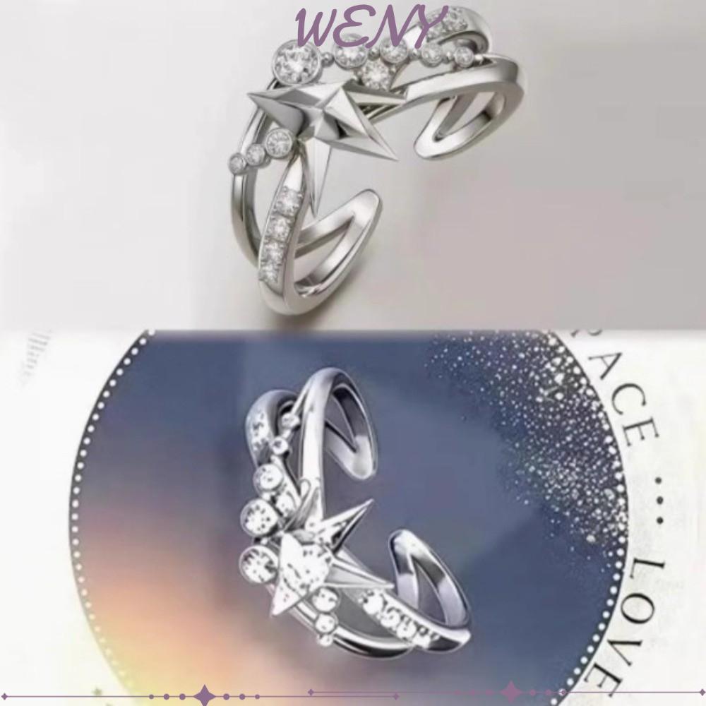WENY Love And Deepspace Ring, แหวนแต่งงานทองแดง Xavier, Zayne Rafayel Sylus ปรับแหวนสาว