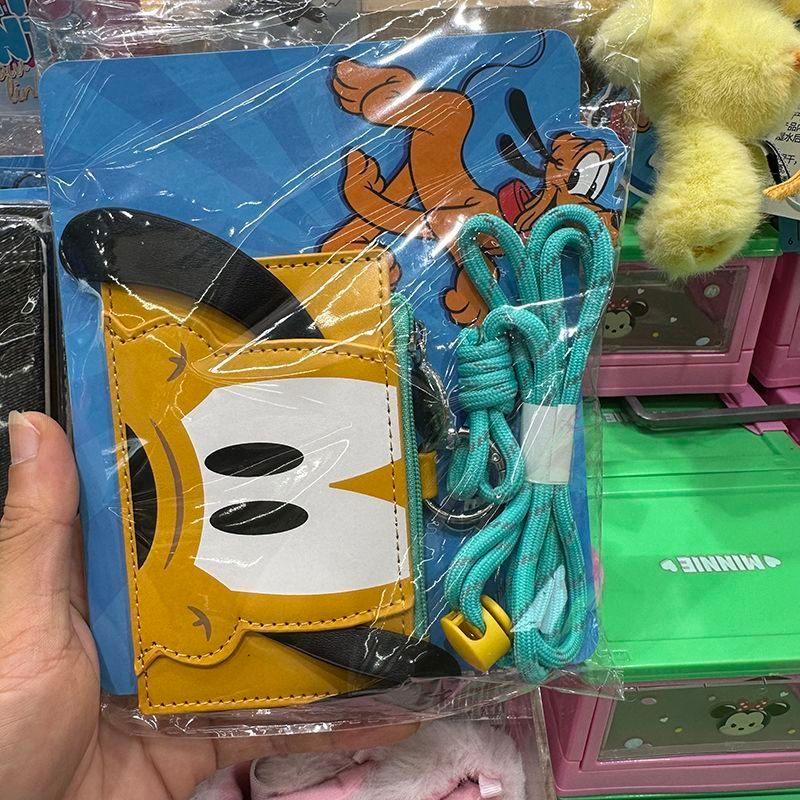MINISO MINISO MINISO Disney พลูโต 95th Anniversary Halter Card Holder นักเรียนประถม Meal Card Bus Ca