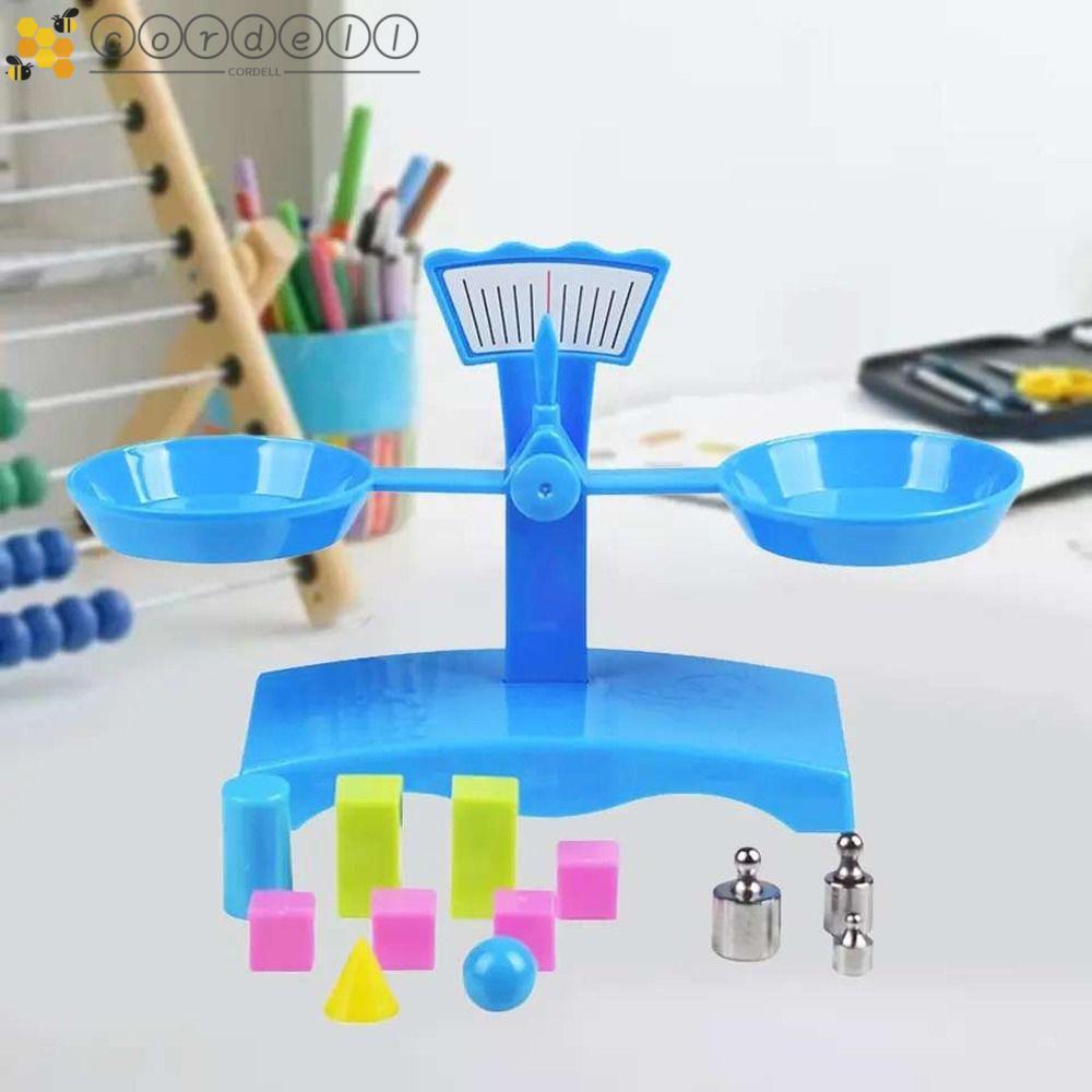 CORDELL BALANCE Scales ของเล่นพร้อมถาดพลาสติก, Creative School Teaching Aids Weight Balance Percepti