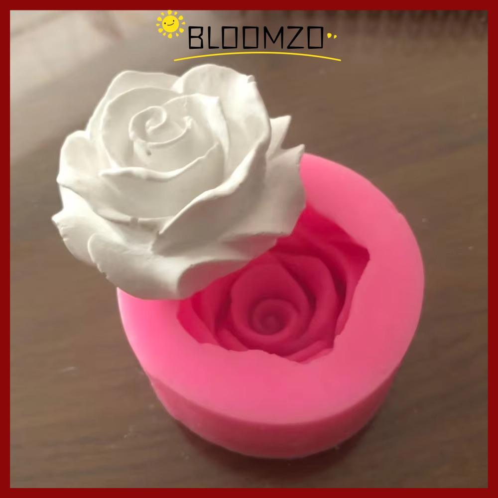 BLOOMZO แม่พิมพ์เค้ก, DIY ดอกไม้ Bloom Baking Moulds, ซิลิโคนที่ละเอียดอ่อน Rose Shape เครื่องมืออบ Cupcake Candy ช็อกโกแลตเยลลี่