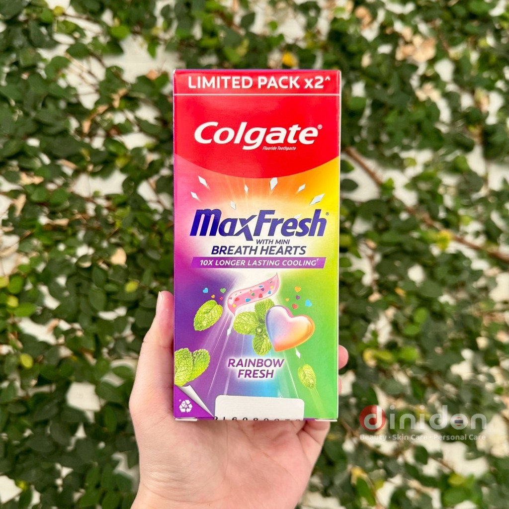 ((dinidon shop)) Colgate Max Fresh ยาสีฟันคอลเกตแมกซ์เฟรชเรนโบว์ เฟรช 🌈100g. แพ็คคู่