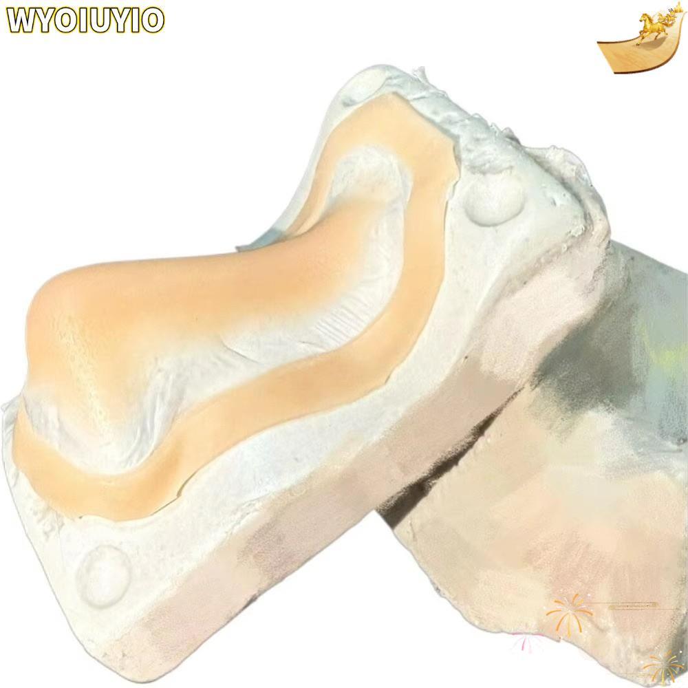WYOIUYIO จมูกเทียม, โปรตีนซิลิโคนผิวจมูกปลอม, มืออาชีพ-เกรดสมจริงซิลิโคนเทียมจมูก Cos Stage แต่งหน้า
