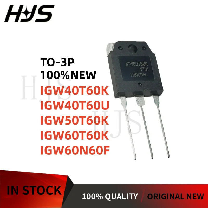 5PCS ยี่ห้อใหม่ TO-3P IGW40T60K IGW40T60U IGW50T60K IGW60T60K IGW60N60F 40T60K 40T60U 50T60K 60K ในส