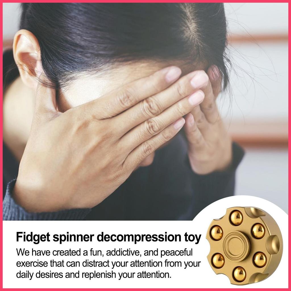 Fidget Spinner Anti-Stress Spinner Fidget โลหะแบริ่ง Spin แหวน Hand Spinner Fidget ของเล่นสําหรับ An