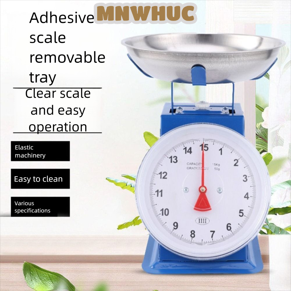 MNWHUC Mechanical Scale,ที่แม่นยํา 10Kg/20Kg/30Kg Dial Scale, Multifunctional หนาเหล็กคาร์บอน Kitche