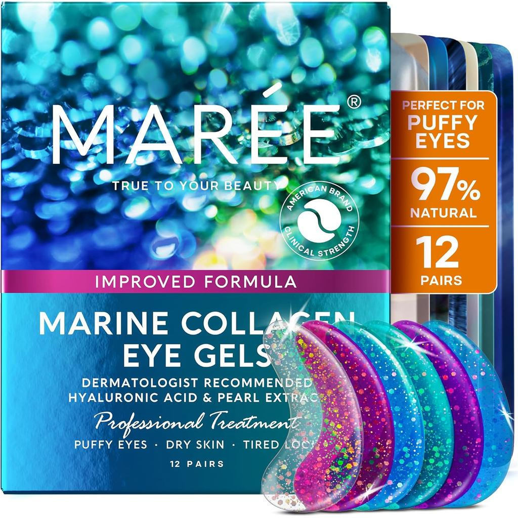 MAREEE Eye Gel-Cooling Eye Mask เหมาะสําหรับ Floating Swallen Eye Circles และ Dark Circles ประกอบด้ว