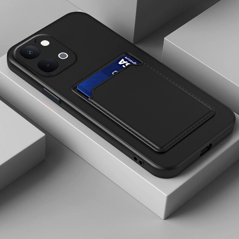 เคสโทรศัพท์ Vivo Y31D Pro Soft Card Holder Slot Silicone Wallet Back Cover Vivo Y31D Pro Case