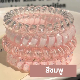 เซทยางรัดผม 4ชิ้น เครื่องประดับผม สําหรับผู้หญิง ยืดหยุ่นได้ดีมาก แฟชั่นเรียบง่าย