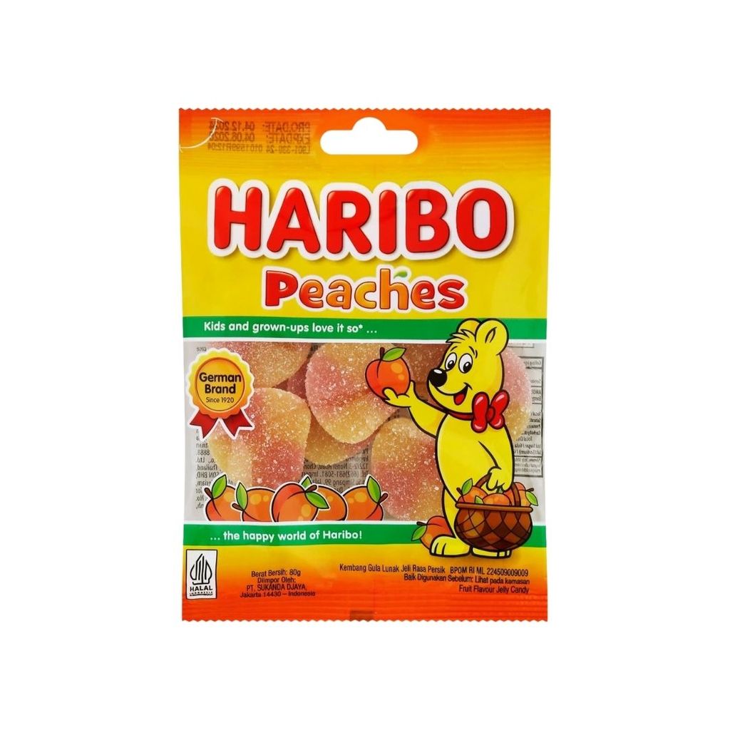 ฮาริโบ้ พีช (Haribo Peaches 80g.)