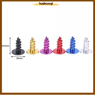 [hushcorgi] 30 ชิ้น/Pa M5*12 มม.อลูมิเนียมอัลลอยด์รถจักรยานยนต์ Cross Head Self Tapping Bolts สกรู Nut หัวกลมเส้นผ่านศูนย์กลางใหม่สต็อก