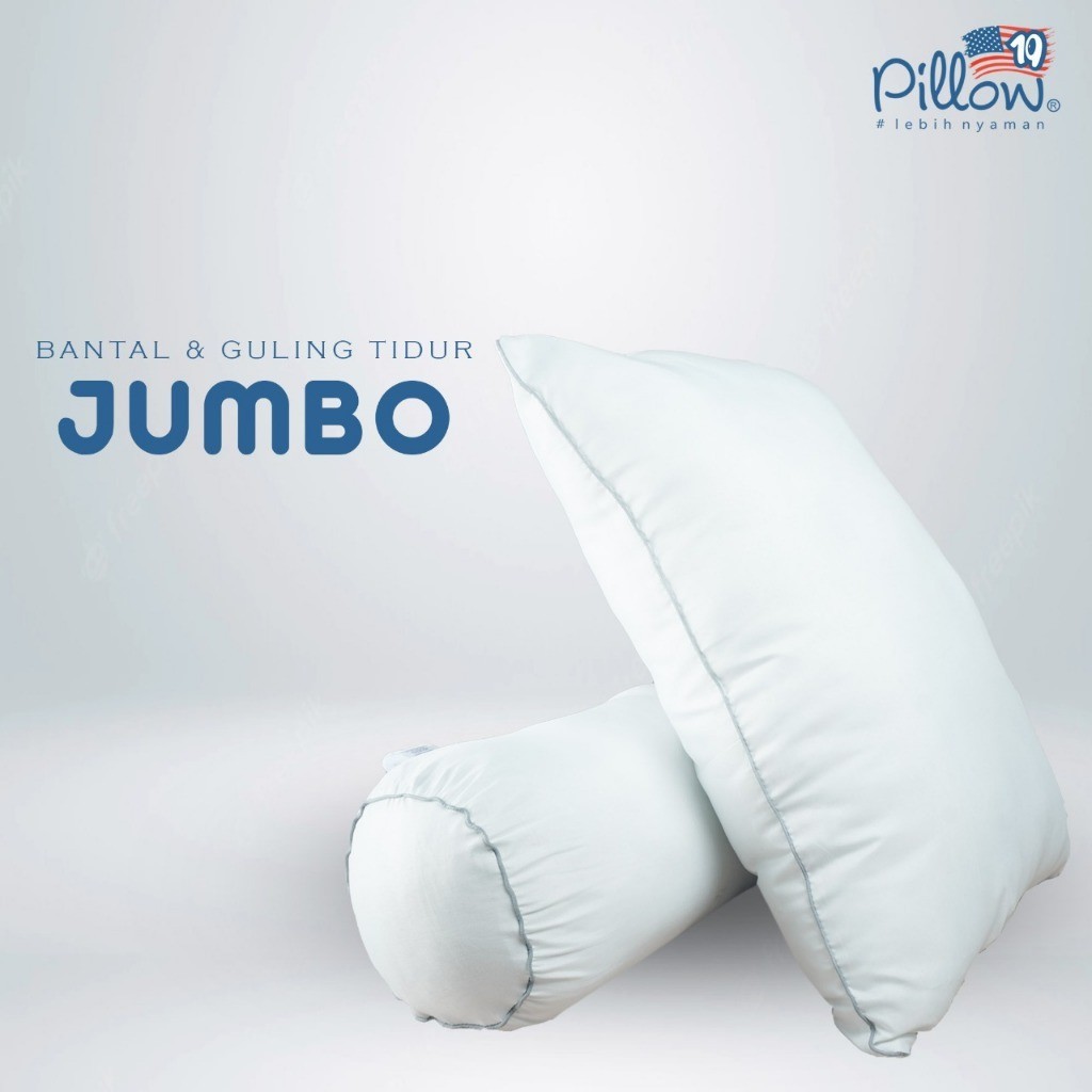 PILLOW - JUMBO HOLLOW SILICON HOTEL PILLOW / BOLSTER 50 x 70 ซม.