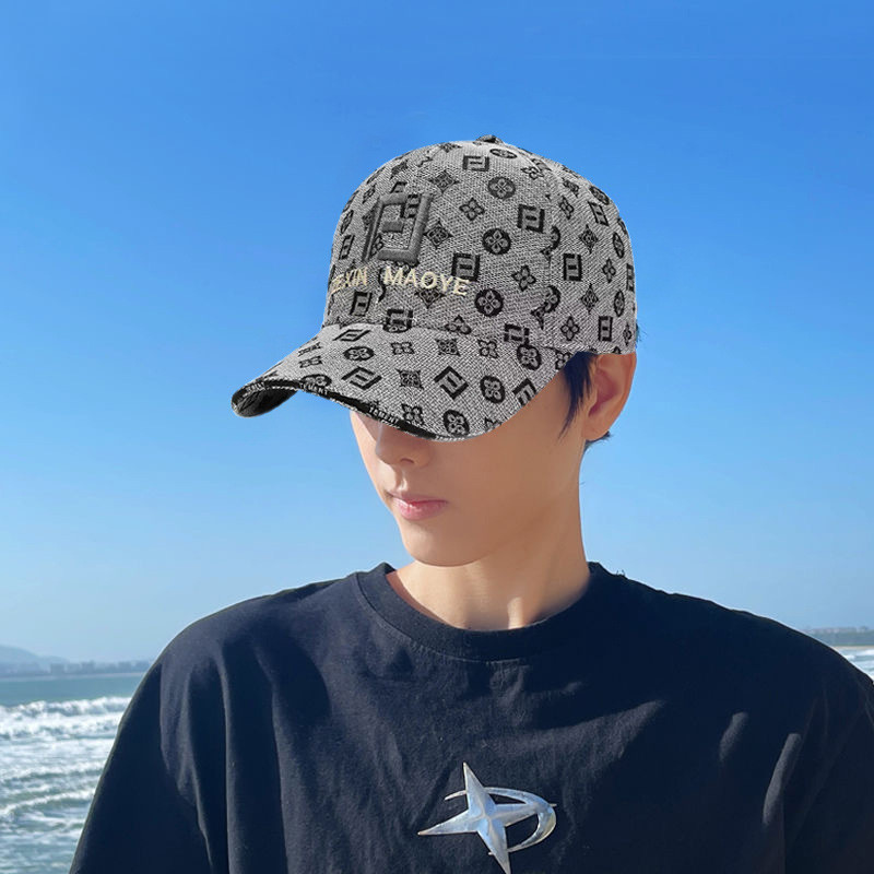 คู่สไตล์ Hard Top หัวใหญ่เส้นรอบวง Peaked หมวกปัก Breathable เบสบอลหมวกอินเทรนด์กลางแจ้ง Sunshade Sun