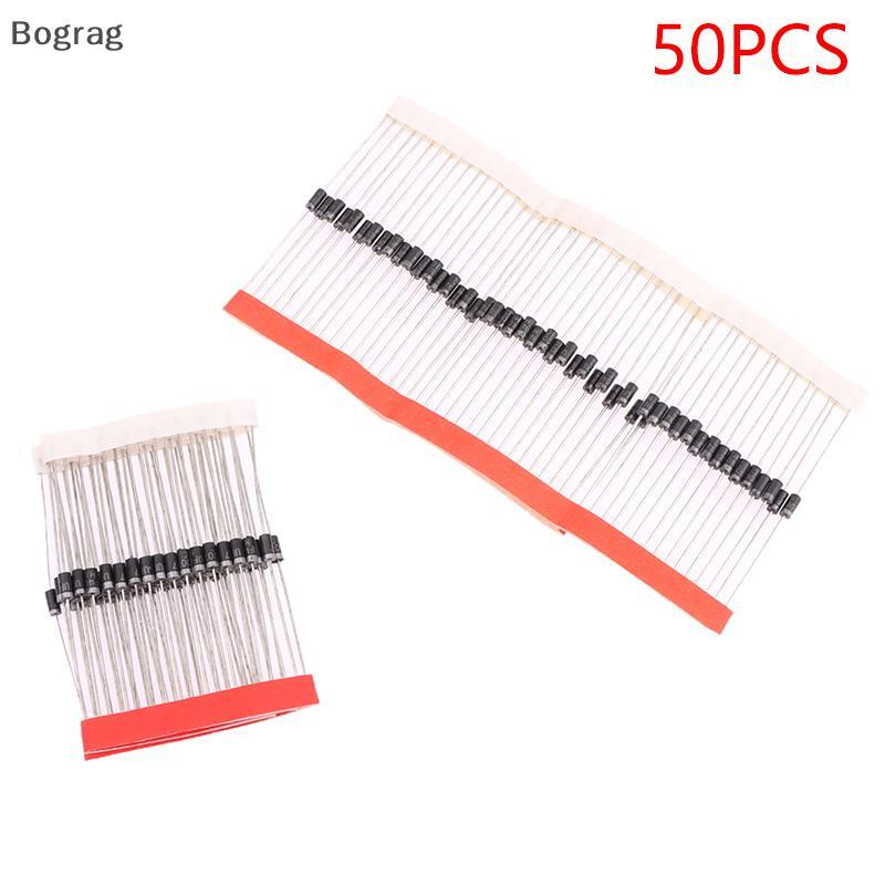 [Bogr] 50 ชิ้น Schottky Rectifier Diodes UF4004 UF4007 1A 400V 1000V Ultra Fast Recovery Diode Recti