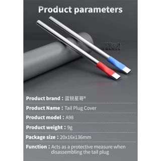 Lanrui A98 Type-C Tail Plug Anti Melting ฝาครอบป้องกันป้องกันความเสียหาย Anti-Melting, Safe Disassembly ไม่มีเครื่องมือเปลี่ยนรูป