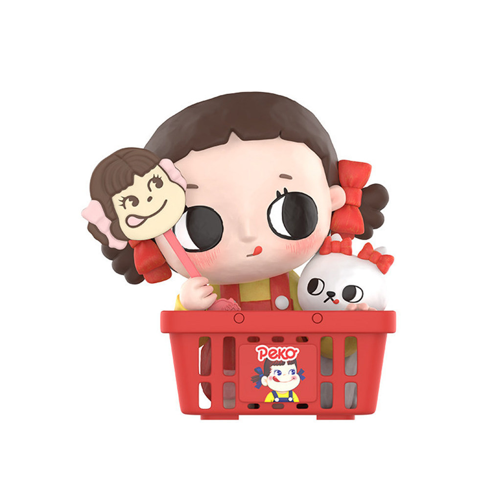 POPMART Nyota x Peko นําขนมในวัยเด็กกลับเพื่อคุณตุ๊กตาทํามือตกแต่งอินเทรนด์เล่นกล่องของขวัญปริศนาทํา