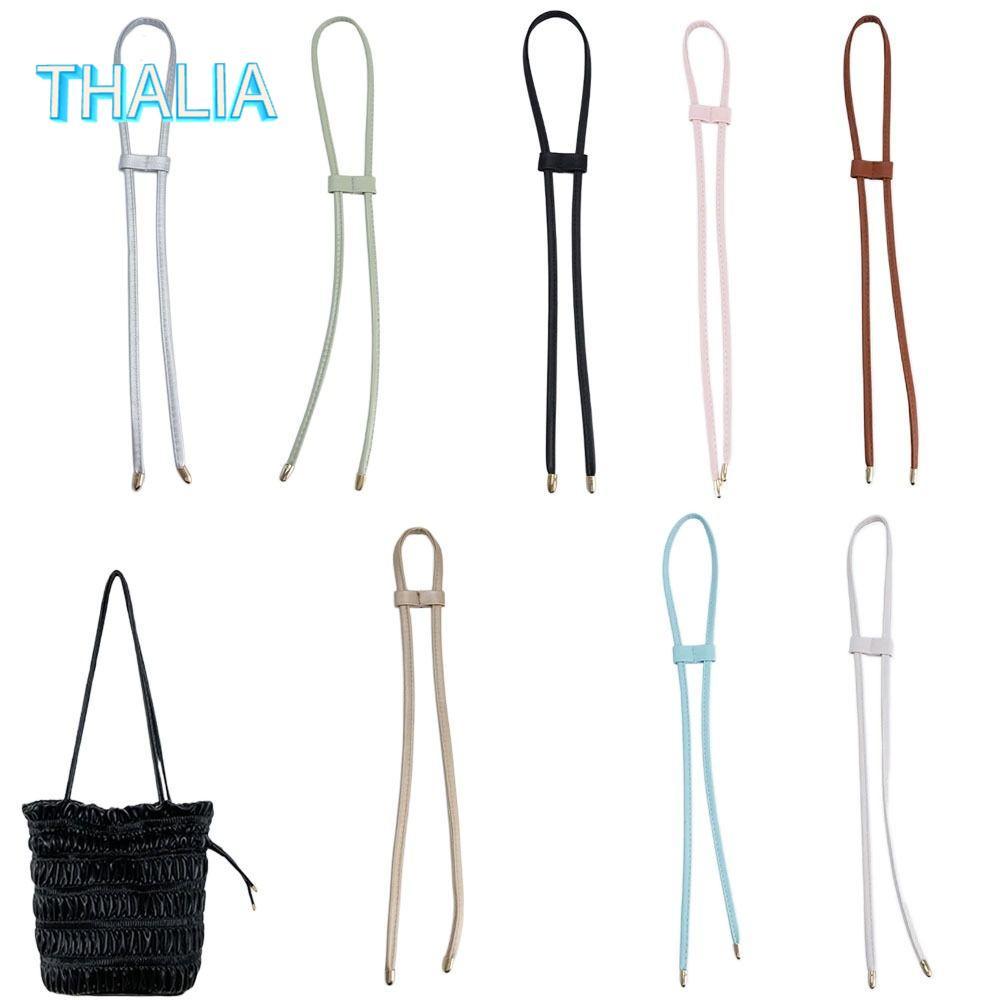 สายคล้องกระเป๋าแบบถอดได้สำหรับ_bucket_bag_ดีไซน์.Drawstring จากPU_leather ใช้งานง่ายและเหมาะสำหรับกา