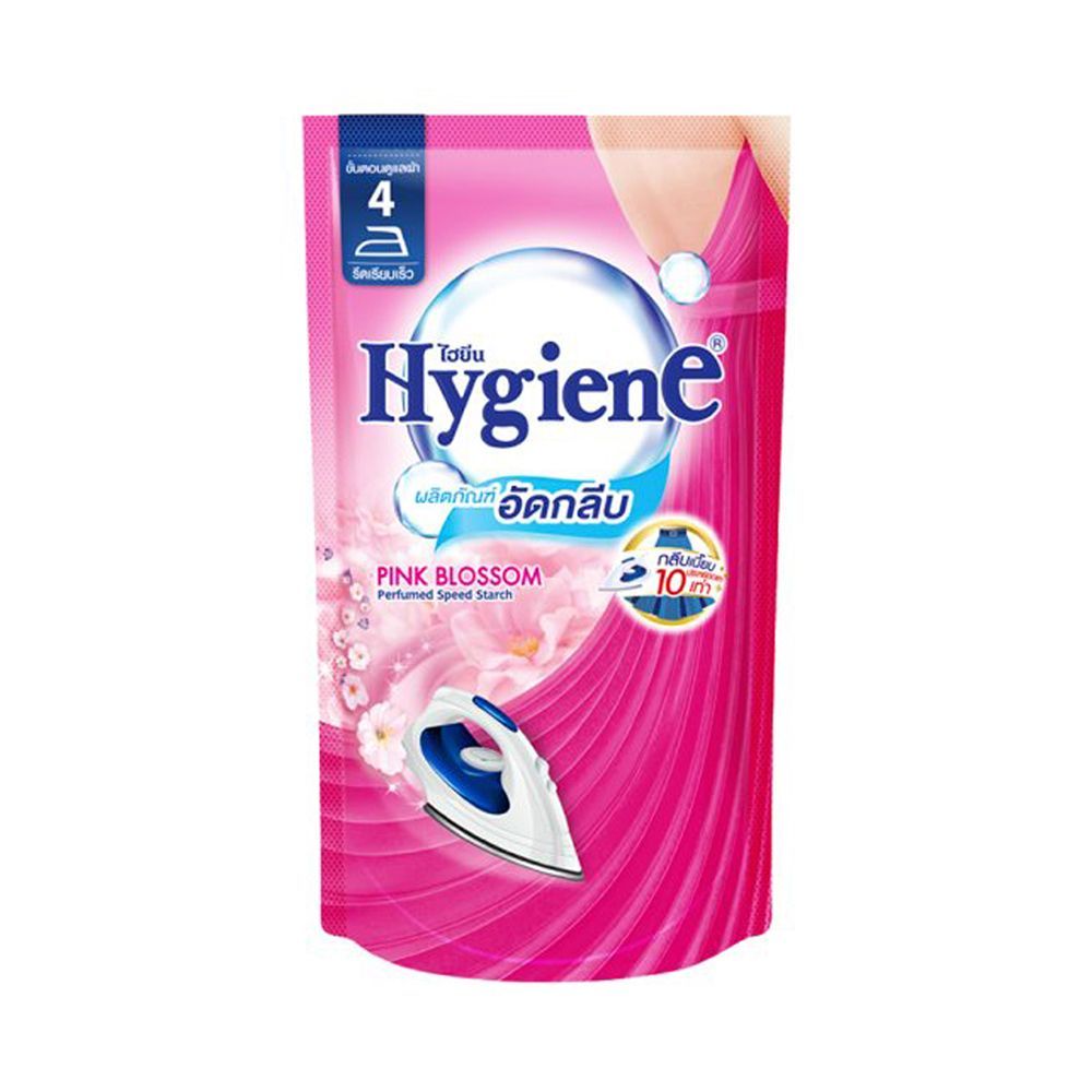 [สินค้าส่งด่วน] ไฮยีนอัดกลีบซอง ชมพู 500มล. HYGIENE SPEED STARCH 500 ML.