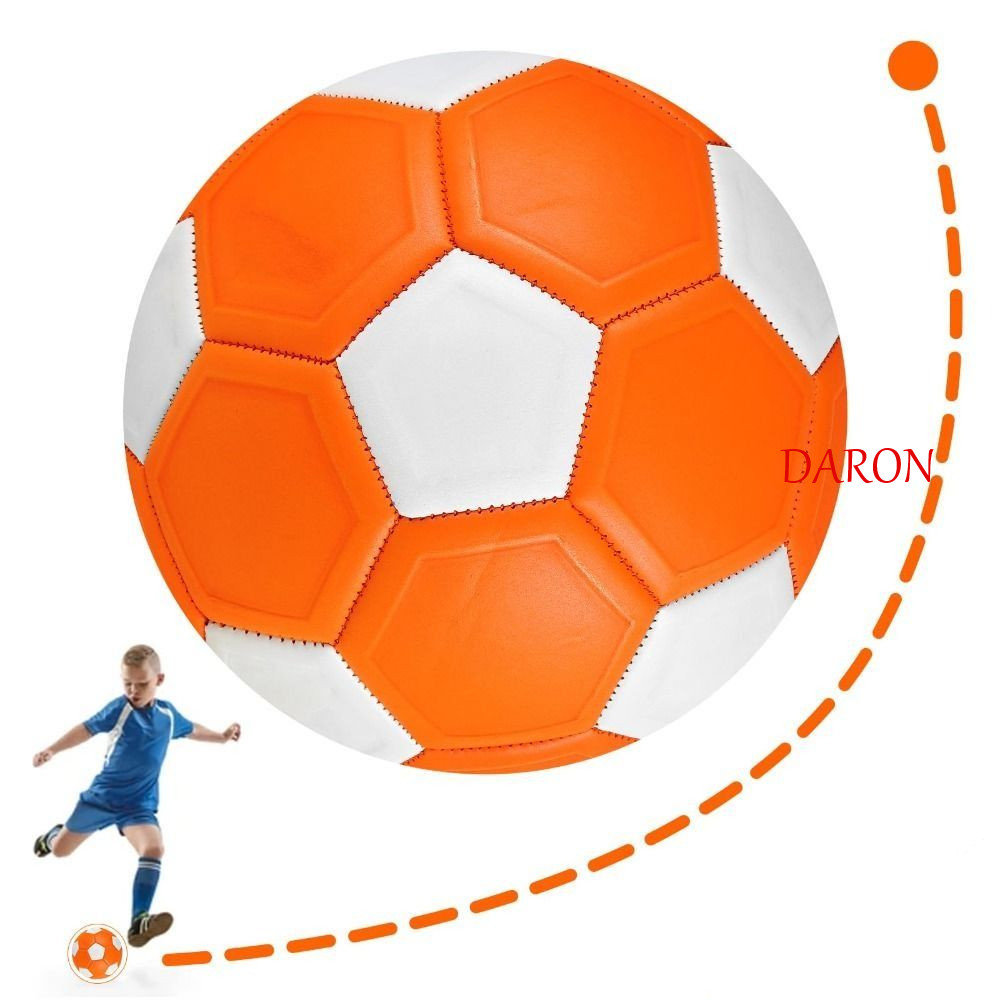 DARON Youth Football, Curve Lines Orange Curve Soccer Ball, Great เกมสันทนาการของขวัญกีฬาของเล่น Mat