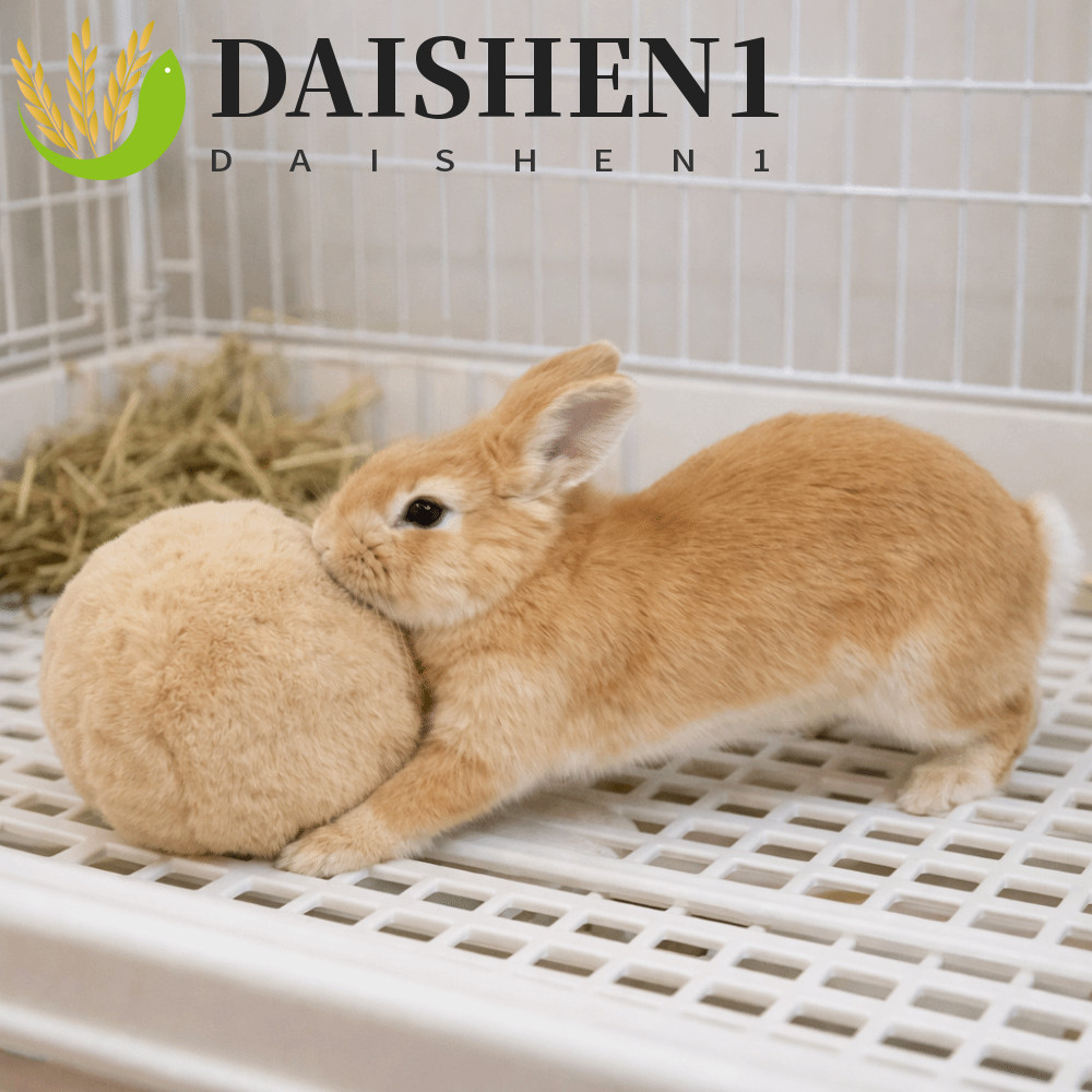 DAISHEN1 กระต่าย Soothing Ball, กัดทน จําลองกระต่ายก้นสัตว์เลี้ยง Chewable, Sniffing นุ่มสบาย ตุ๊กตากระต่าย Calming สําหรับกรง Habits
