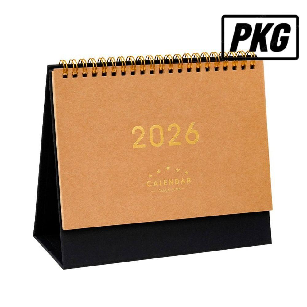 REPKG Planner Scheduler, Home Decor 2026 Desktop Paper Calendar, Fashion Yearly Notebook Multi-function Agenda Organizer Home Office
