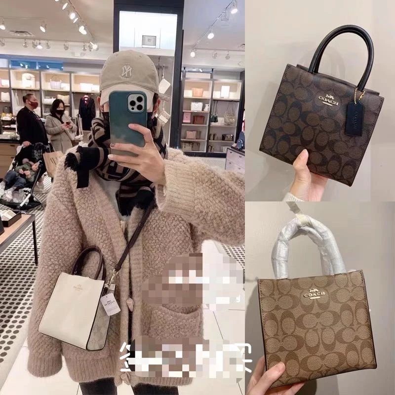 C Home กระเป๋าผู้หญิงสไตล์ใหม่โลโก้คลาสสิก Mini CALLY Crossbody Bag 5693 Piano Score Bag