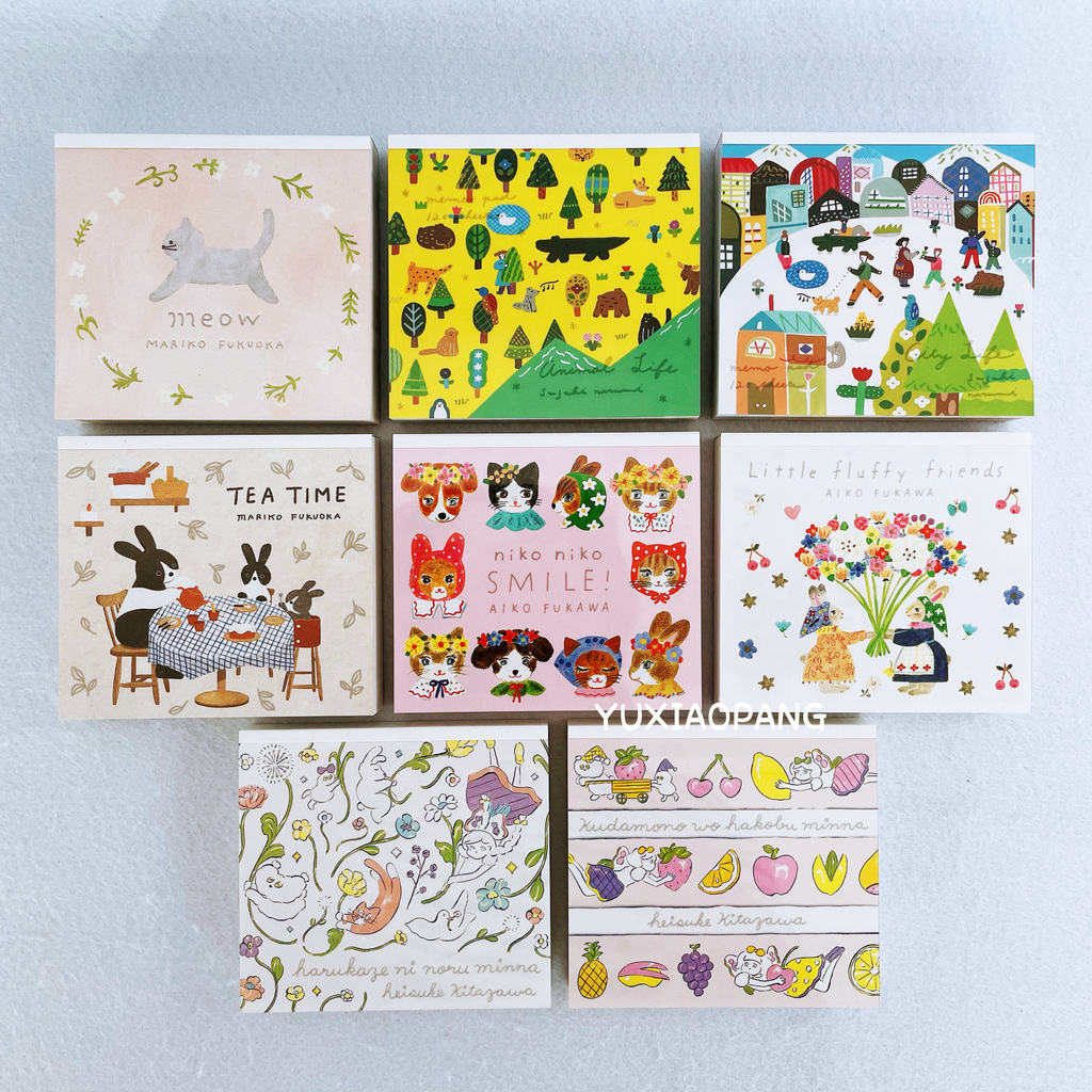 Performance Club สินค้าใหม่ Japan Aiko Fukuoka Mariko Kitazawa Heisuke Square Notepad 120 แผ่น