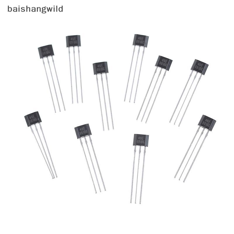 Bwth 10 ชิ้น Hall องค์ประกอบ 49E OH49E SS49E เซนเซอร์เชิงเส้น เจลลี่เซ็นเซอร์ฮอลล์