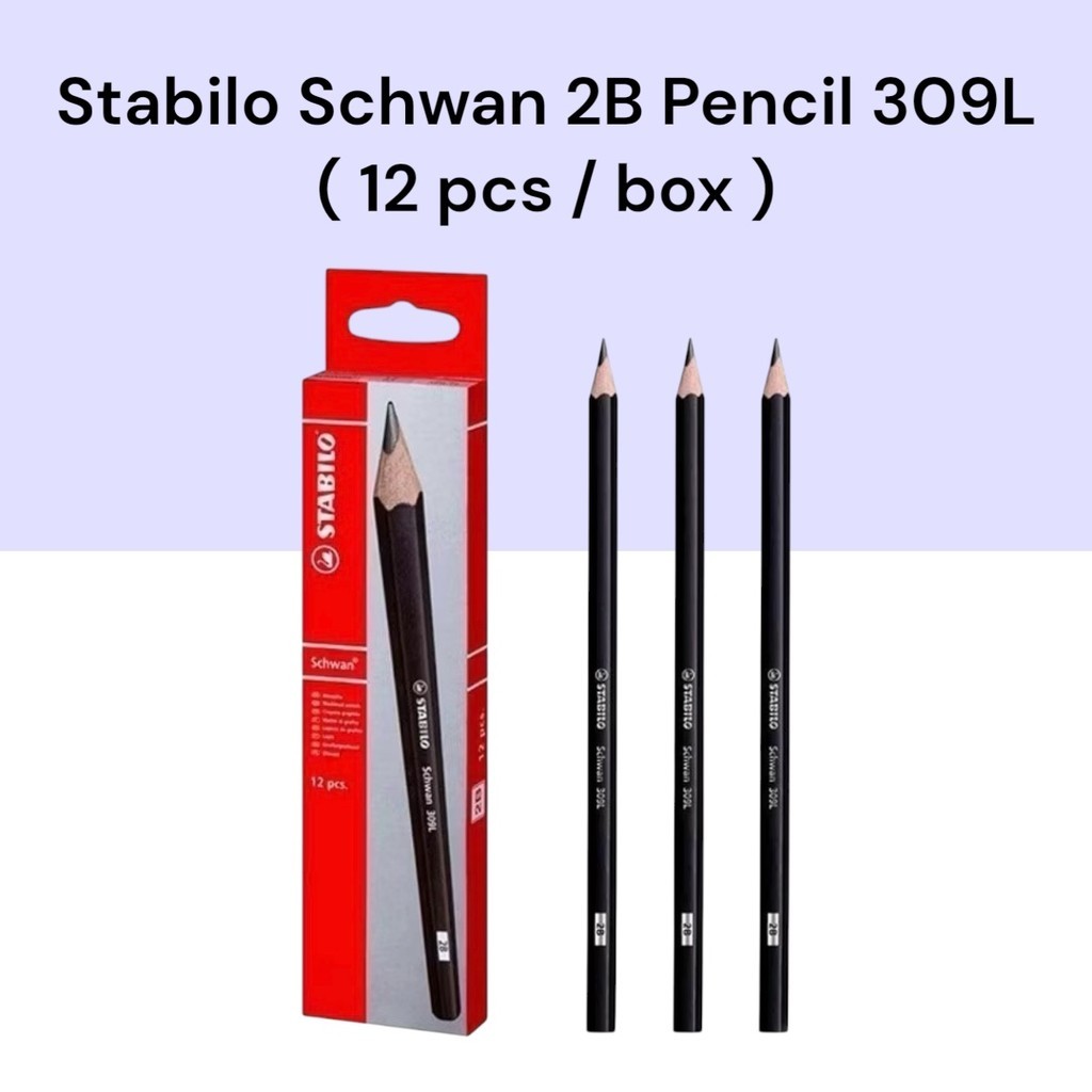 ดินสอ Stabilo Schwan 2B 309L ( 12 ชิ้น/กล่อง )