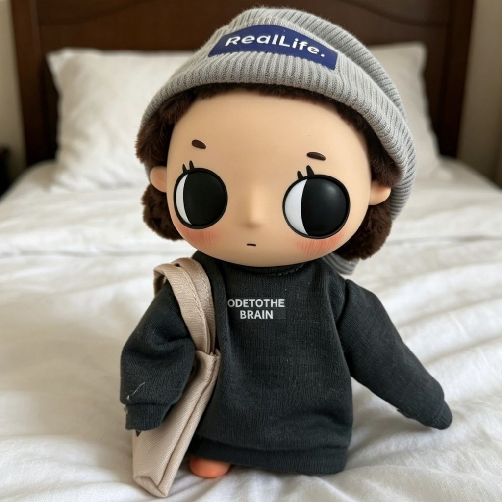 Nyota Little Instant "Gray Hat Cool Black Series" Set ตุ๊กตาการ์ตูนน่ารักแต่งตัวเสื้อผ้าเด็ก