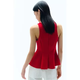 H&M(เอชแอนด์เอ็ม) เสื้อแขนกุดดีไซน์เปลมุมที่ช่วยเน้นสัดส่วน Women Sleeveless peplum top 1322353_1