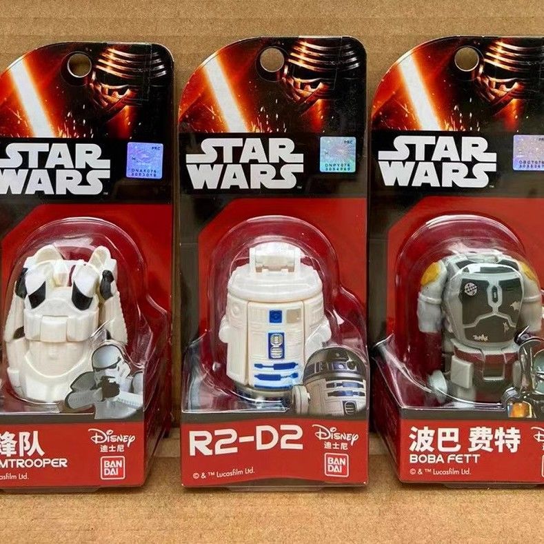 Bandai Star Wars Stormtrooper Boba Fett R2D2 Movable Deformation Gashapon ของเล่นเด็ก