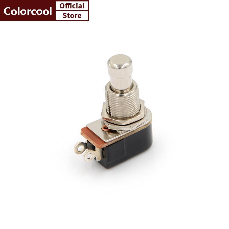 TH ใหม่สวิตช์กีตาร์ไฟฟ้า Momentary Push Button Foot Switch SPST HH