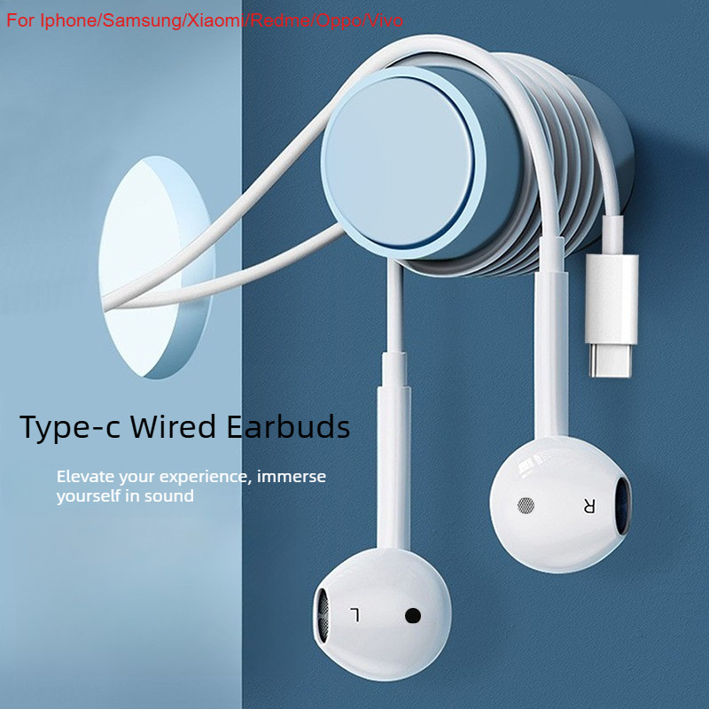Summer หูฟัง USB C สำหรับ iPhone/iPad หูฟัง USB C พร้อมไมโครโฟน หูฟังแบบมีสาย USB C หูฟัง USB Type C สำหรับ Samsung