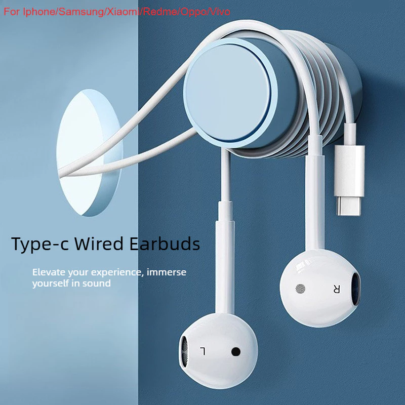 Summer หูฟัง USB C สำหรับ iPhone/iPad หูฟัง USB C พร้อมไมโครโฟน หูฟังแบบมีสาย USB C หูฟัง USB Type C สำหรับ Samsung