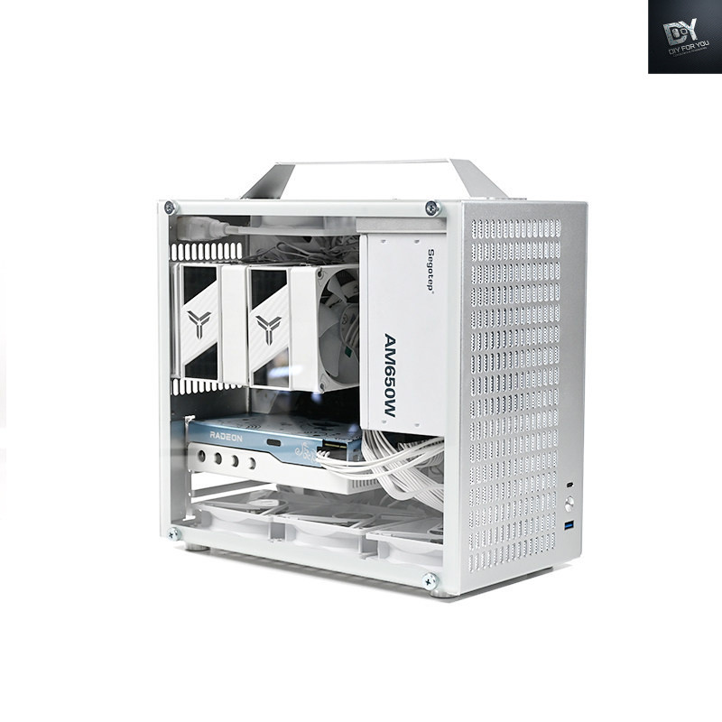 Dfy U45v2 CASE PC (เคสพีซี) Matx gaming เคสเกมส์มิ่ง Computer Case All-Aluminum Back Wire แบบพกพา A4