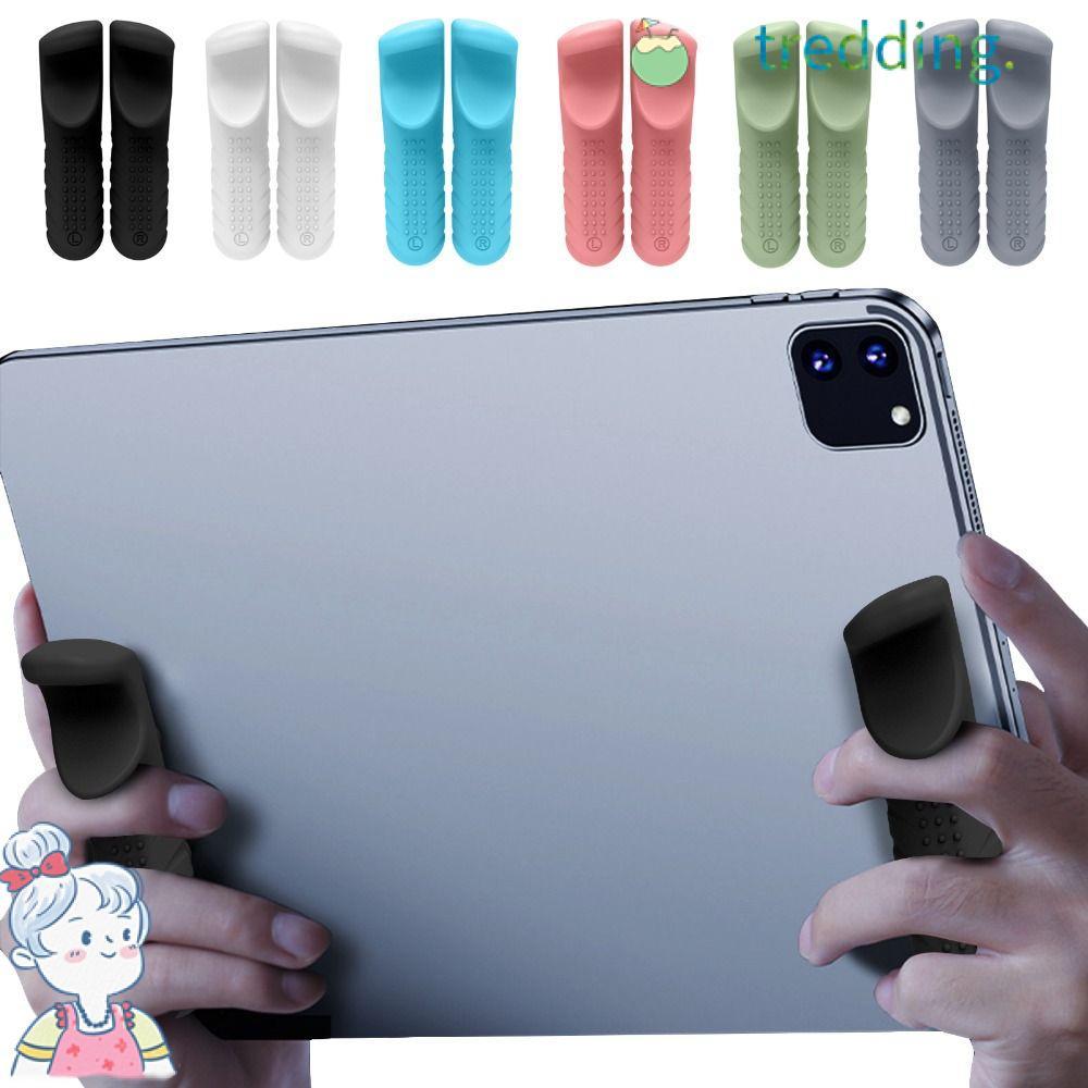 TREDDING491 Gaming Handle สําหรับแท็บเล็ต,ซิลิโคน Anti-Slip Gamepad Grip, Multi-Finger Triggers Operation แท็บเล็ตเกมคอนโทรลเลอร์สําหรับ PUBG/Knives Out/Rules ของ