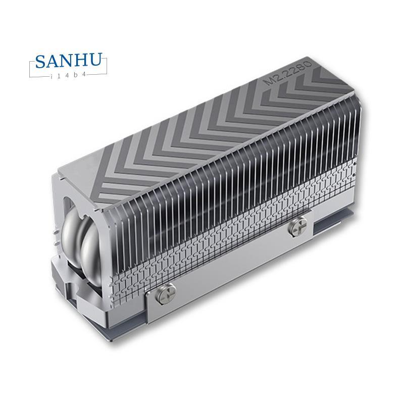 M.2 2280 NVMe SSD ความร้อน Cooler Dual ท่อความร้อนประสิทธิภาพสูงแผ่นความร้อนสําหรับ 2280 SSD PC คอมพ
