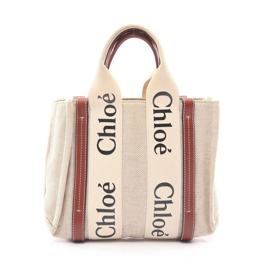 Chloe Tote Bag Beige 21 Used