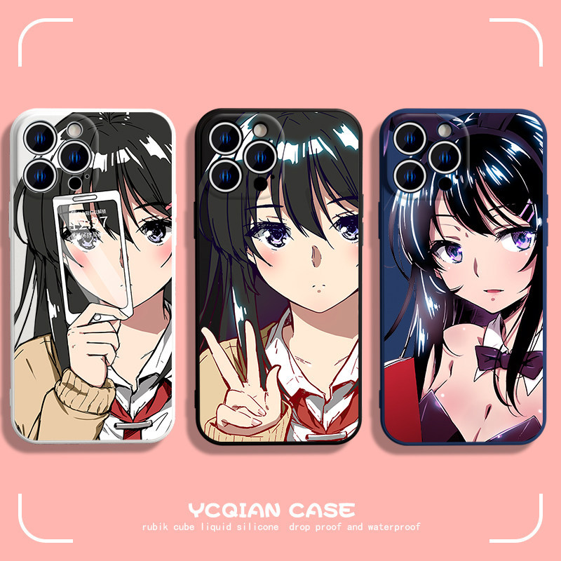 [ส่งแผ่นดินใหญ่] เคสป้องกันโทรศัพท์มือถือเคสกันกระแทก Sakurajima Mai Apple 14promax เคสโทรศัพท์ ipho