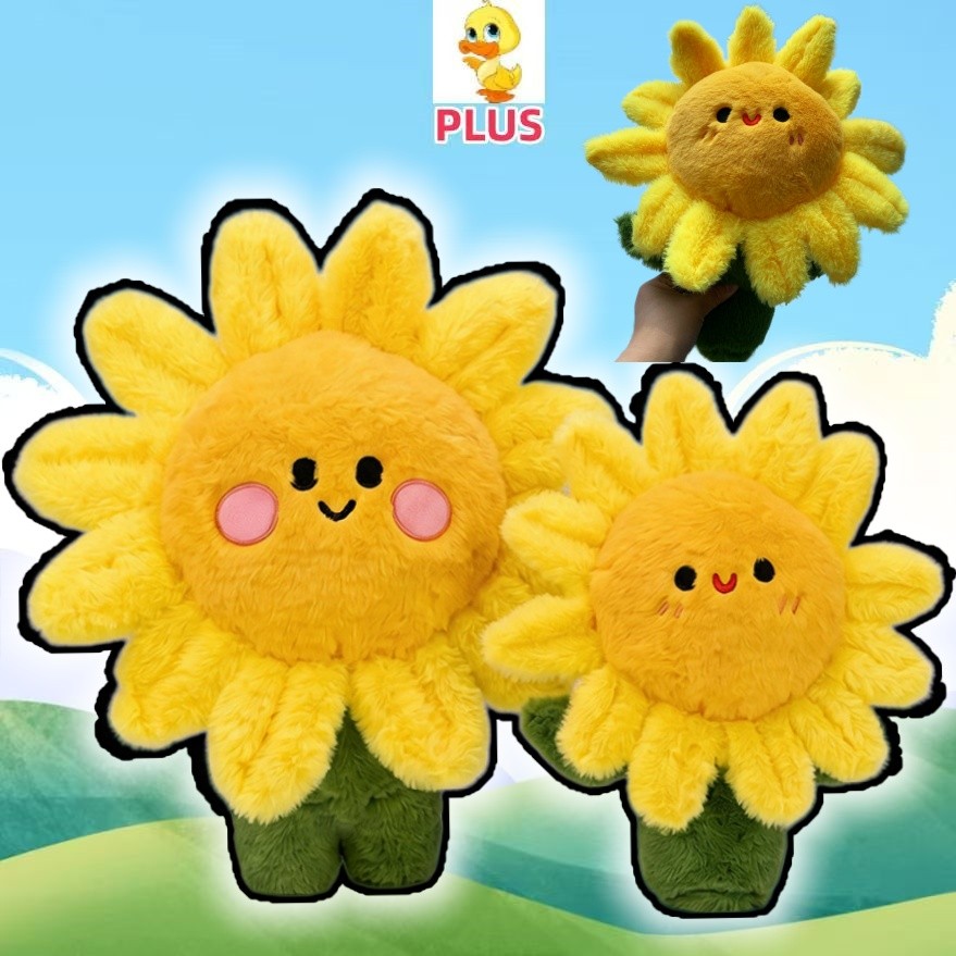 พลัส ใหม่ ใหม่ น่ารักดอกทานตะวัน ของเล่นสมจริงดอกทานตะวันตุ๊กตาตุ๊กตาจบการศึกษาของขวัญเด็กห้องนอนตกแต่งของเล่นขายส่งสิ่งที่ของเล่นตุ๊กตาราคาถูกในช